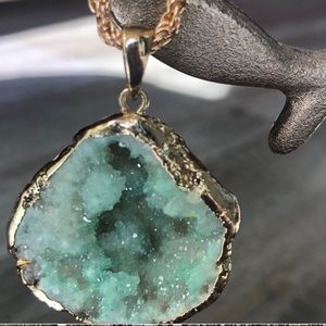 Green Druzy Gemstone